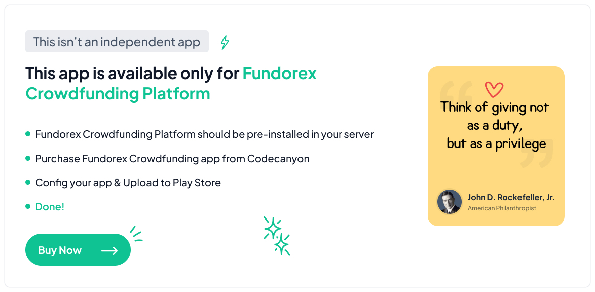 Crowdfunding Platform Flutter Mobile App - Fundorex