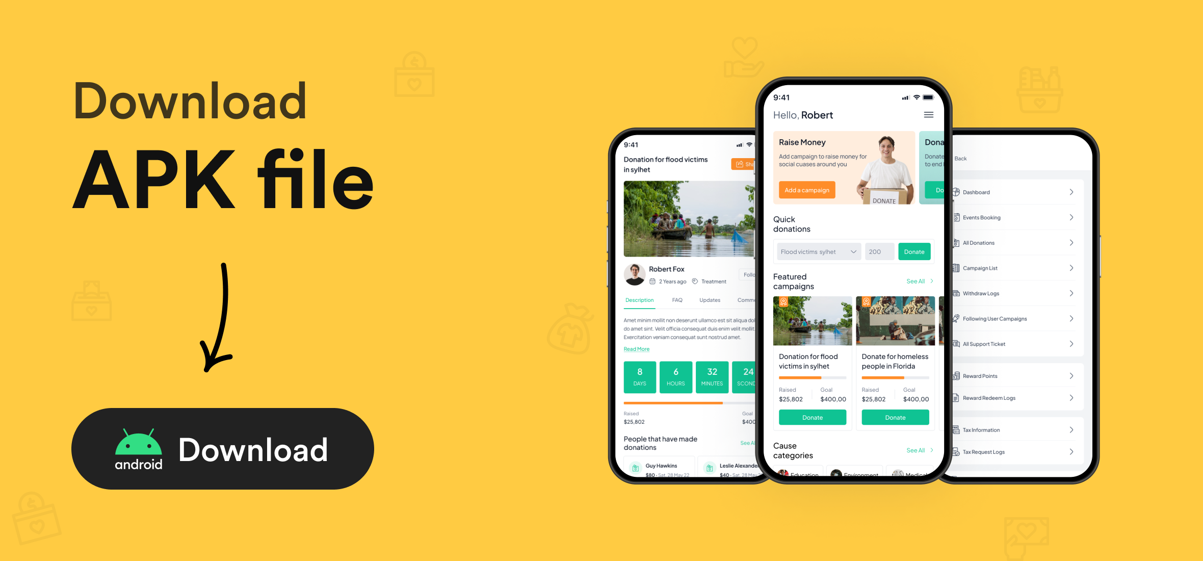 Crowdfunding Platform Flutter Mobile App - Fundorex